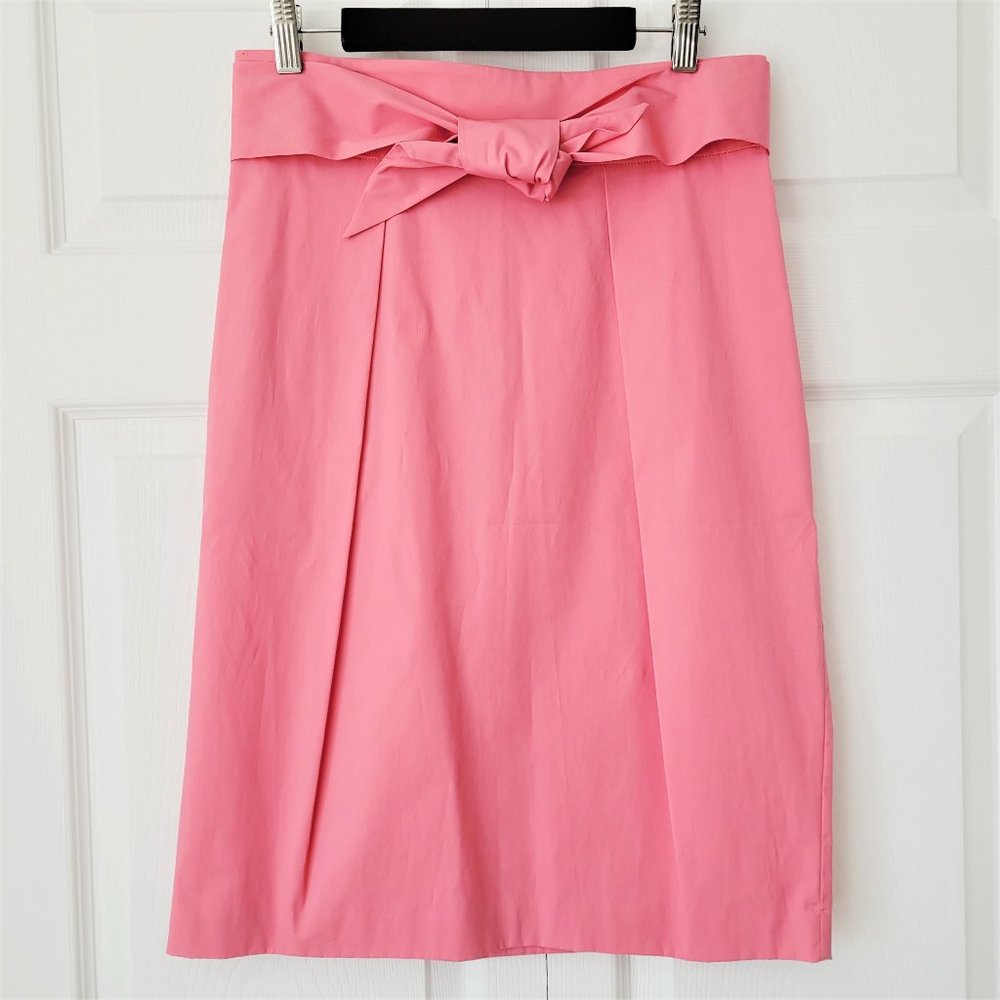 NWT Brooks Brothers Pink Tie Waist Skirt Size 4